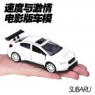 1:32 S WRX STI SUBARU White Color Car Models Vehicles Movie Diecast Alloy