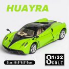 1:32 Pagani Zonda Huayra green Car Alloy Diecast Toy Vehicle Model Sound and Light