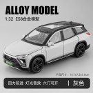 1:32 NIO ES8 Simulation grey car Diecast Alloy Model Sound Light Pull Back Toy