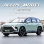 1:32 NIO ES8 Simulation Green car Diecast Alloy Model Sound Light Pull Back Toy