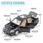 1:32 12th Toyota Crown Black Car Alloy Diecasts Toy Pull Back Sound Light