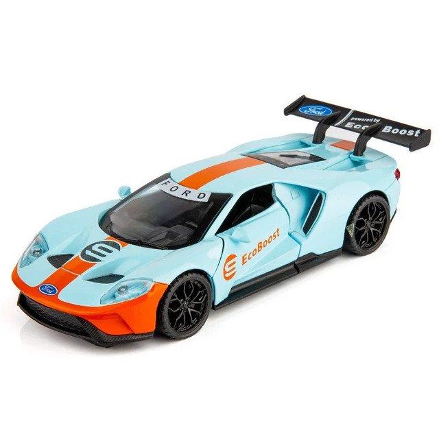 1:32 Ford GT Race blue Car Toy Alloy Model Diecasts Vehicles With Light ...