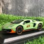 1:32 Lamborghinis LP780 SVJ Diecasts Green Car Toy Vehicles Alloy Sound Light
