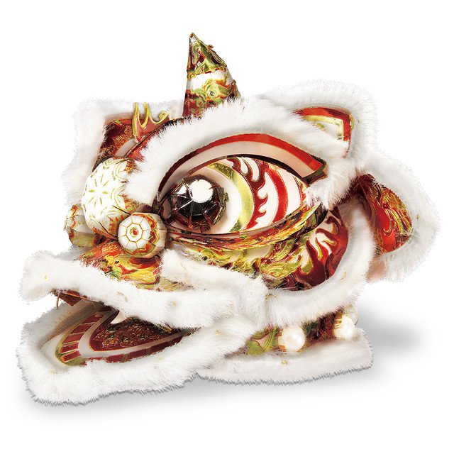 3D Kits Chinese Traditional Dancing Passional Lions Metal Puzzles DIY Toys Jigsaw