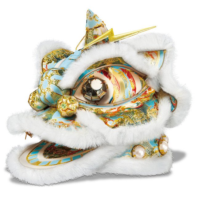 3D Kits Chinese Traditional Dancing Sparkle Lions Metal Puzzles DIY Toys Jigsaw