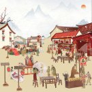 Metal 3D Tang Dynasty Scencery Set Model Building Kits DIY Jigsaw Toy For Adults