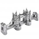 3d Puzzle Metal London Tower Bridge Silver DIY Building Kit Toys for Teens Jigsaw
