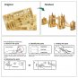 3d Puzzle Metal London Tower Bridge Gold DIY Building Kit Toys for Teens Jigsaw