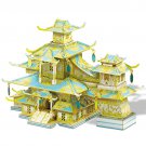 3D Metal Puzzles Chinese Ancient Buildings SOCIAL CLUB Assembly Kit Jigsaw Toy