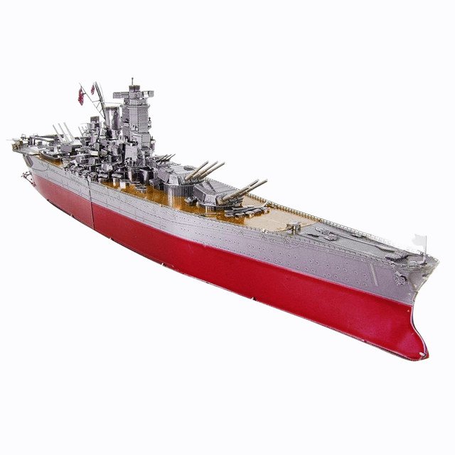 3D Puzzle Metal Model Building Kits Battleship Yamat Battleship Jigsaw Toy