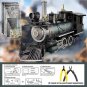 Model Building Kits Metal Puzzle Set 3D Mogul Locomotive DIY Train Toys Jigsaw
