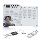 RGB LED Arcade Mini White Hitbox Buttons Controller Cherry Red Switch Arcade Fight Stick Joystick