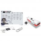 RGB LED Arcade Mini White Hitbox Buttons Controller Cherry Red Switch Arcade Fight Stick Joystick Fo
