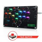 SUNGA Hitbox Red Switch Arcade Stick Keyborad For PC Game Joystick Tran Black Keycap