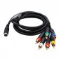 CABLE 1.8M RGB RGBS Cable MINI DIN 9pin Connector Video Consoles WITH Q9 For Sega Mega Drive 2 MD2 G
