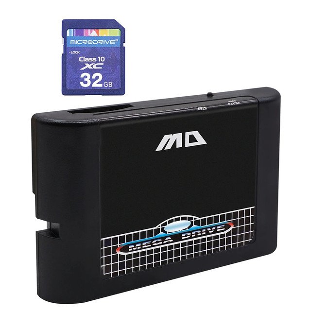 MD Flash Drive Game 32gb card For Consoles SEGA GENESIS Mega Drive MD1 MD2 CDX 32X