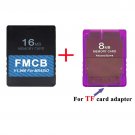 V1.966 16MB FMCB PS2 Card OPL 1.2.0 For MX4SIO SIO2SD TF PUR Card Adapter Playstation2 Fat Consoles 