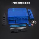 Transparent TRN Blue Box Wii Replacement Case For Nintendo Wii Console Game