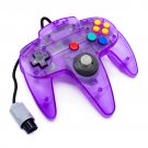 Game Controller Joystick Gamepad Transparent TRN Purple Shell For N64 Games Console