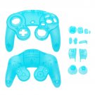 Rransparent Replacement Case Cover Housing Shell Protective TRN Aqua Blue For Nintendo GameCube Cont