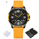 Mens Watch BYY Top Brand Fashion Quartz Digital Silicone Waterproof Clock