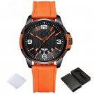 Mens Watch BOO Top Brand Fashion Quartz Digital Silicone Waterproof Clock