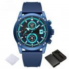 Mens Calendar Watches BEBEBE Strap Silicone Multifunctional Waterproof Chronograph