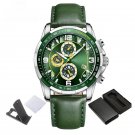 Creative Style Mens Watch SGNGN Luminous Fashion Genuine Leather Quartz Chronograph
