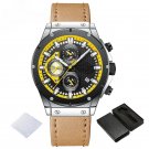 Watches SBBN Leather Mens Sports Waterproof  Fashion Multifunctional Analog Quartz