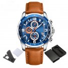 2022 New Watch SBEO for Men Chronograph Sports Waterproof Genuine Leather Luminous