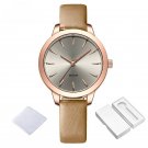 Top Brand Women Leather Watch RGGYG Quartz Waterproof Simple Fashionable Ladies