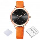 Top Brand Women Leather Watch RGBO Quartz Waterproof Simple Fashionable Ladies