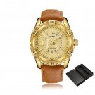 Luxury Watches GG for Men Leather Fashion WaterproofQuartz Day and Date Display