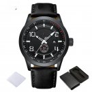 Original Brand Mens Fashion BWB Watches Waterproof Calendar PU Leather Strap