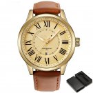 Luxury Brand Leather Watches GGBN for Men Quartz Sports Military Waterproof