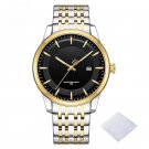 Luxury Elegant Watches G SBG Stainless Steel Quartz Date Display Waterproof
