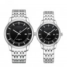 Luxury Elegant Watches Couple SBS Stainless Steel Quartz Date Display Waterproof