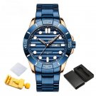 New Luxury Calendar Watch Original Stainless Steel RGBE with Luminous Hands for Men
