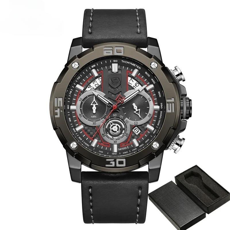 Popular Classic Mens Multifunction Watches BBB with 3 Small Dials Chronograph