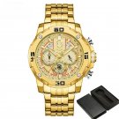 Popular Classic Mens Multifunction Watches GG with 3 Small Dials Chronograph