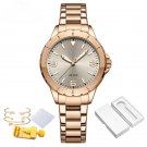Luxury Brand RGGYRG Watch Stainless Steel Quartz Ladies Casual Waterproof Wrist