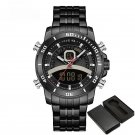 Male Wristwatch BB Casual Classic Analog Digital Stainless Steel Chronograph