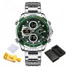 New Luxury Brand Mens Waterproof SSGN Watches Business Stainless Steel Quartz