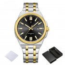 Wristwatch Mans SBG Water Resistant Stainless Steel Band Auto Date Display Quartz