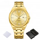 Wristwatch Mans GGG Water Resistant Stainless Steel Band Auto Date Display Quartz