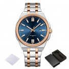 Wristwatch Mans SBERG Water Resistant Stainless Steel Band Auto Date Display Quartz