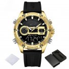 Wild Silicone Strap Mans GBB Wristwatch Dual Display Luminous Water Resistant