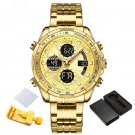 New Luxury Brand Mens Watches GGG Waterproof Business Stainless Steel Quartz