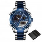 Mens Watches SBEBE Analog Fashion Digital Sports Stainless Steel Waterproof Quartz