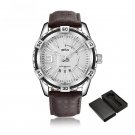 Luxury SW Watches for Men Leather Waterproof Fashion Quartz Day and Date Display